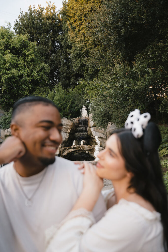 cute couple looking at each other