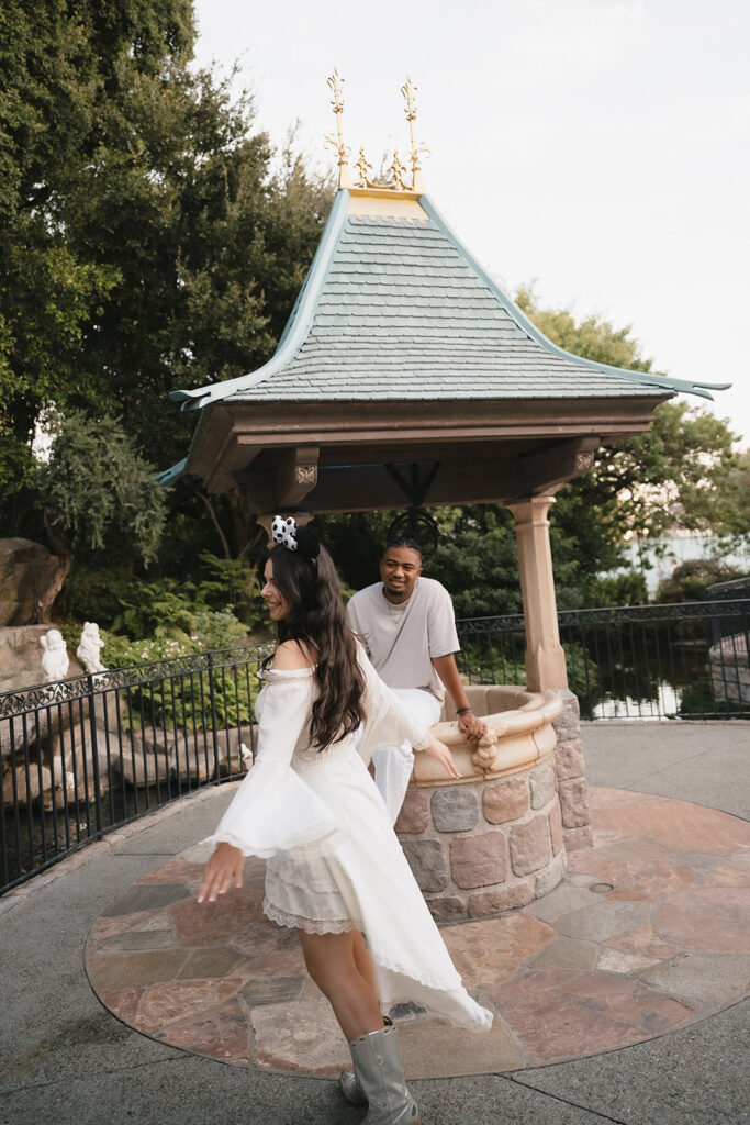 Romantic Engagement Session at Disneyland, CA