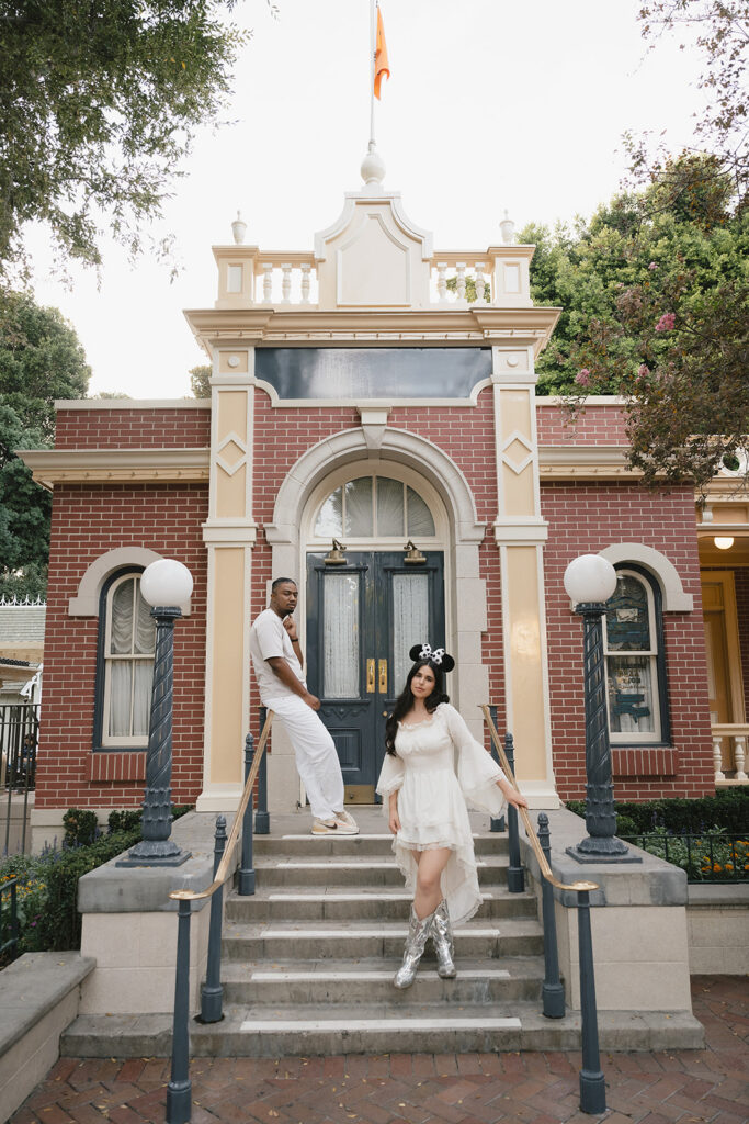 couple looking at the camera during their photoshoot