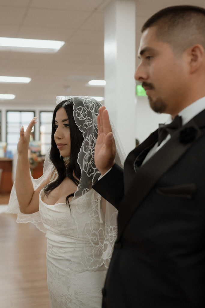 couple before their elopement ceremony