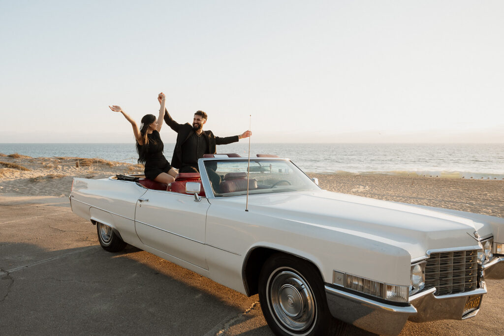 Romantic Beach Engagement Session in Malibu, CA