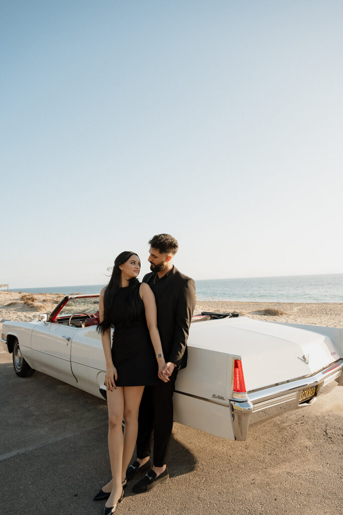 Romantic Beach Engagement Session in Malibu, CA