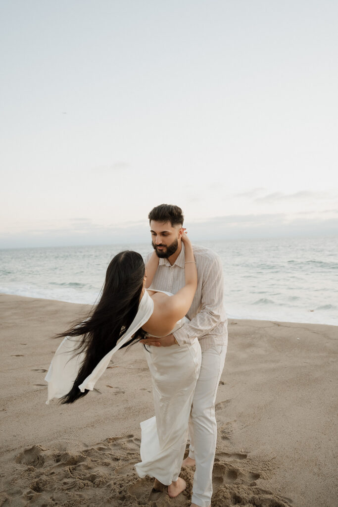 couple dancing during their photoshoot