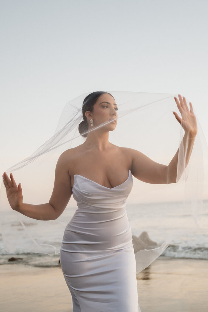 stunning picture of the bride at her pre wedding photoshoot