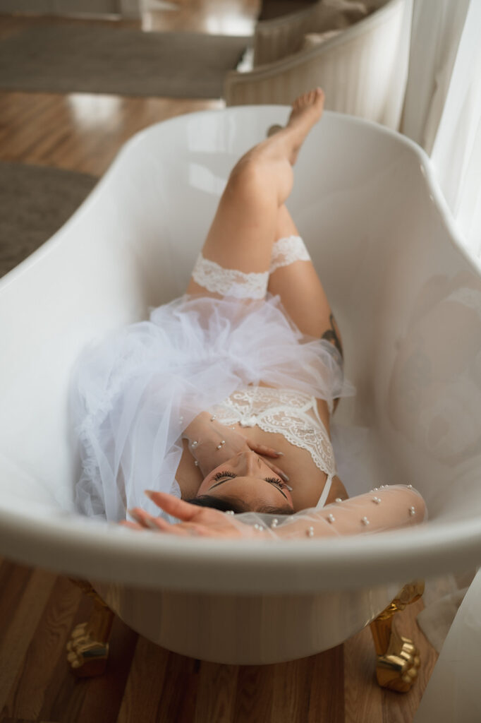 sexy boudoir session in Orange County 