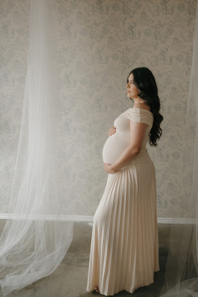 Kathee & Eduardo’s Elegant Maternity Session in LA: A Celebration of Their IVF Journey