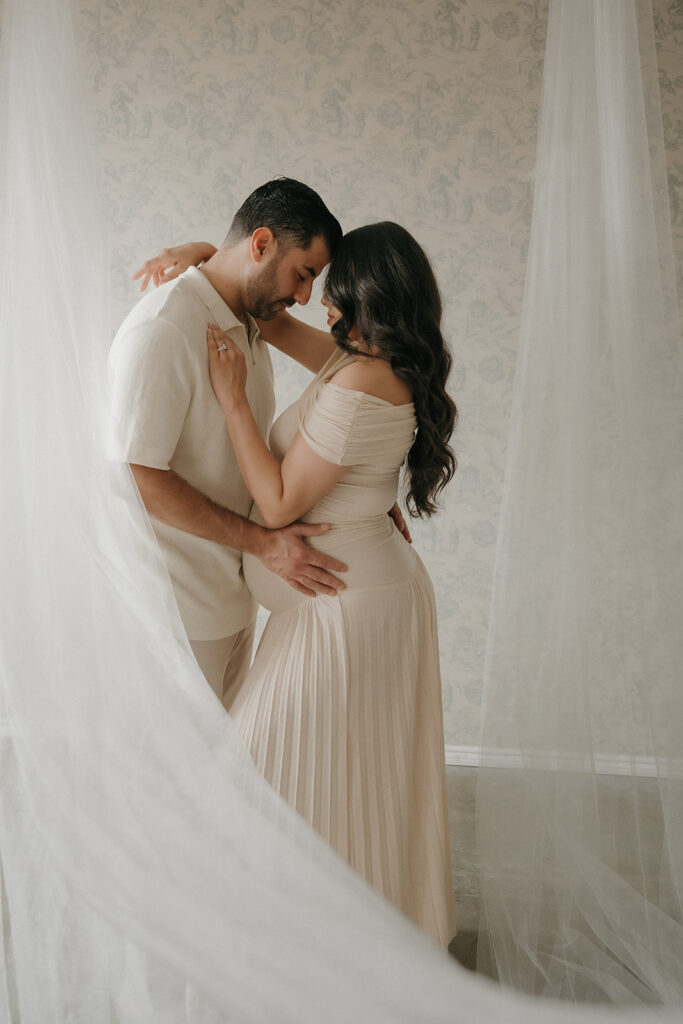 Kathee & Eduardo’s Elegant Maternity Session in LA: A Celebration of Their IVF Journey