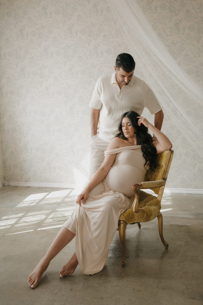 Kathee & Eduardo’s Elegant Maternity Session in LA: A Celebration of Their IVF Journey