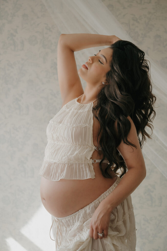 Kathee & Eduardo’s Elegant Maternity Session in LA: A Celebration of Their IVF Journey