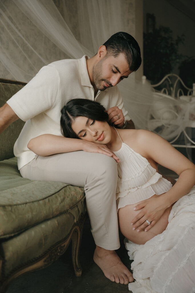 cute couple at their dream session in LA