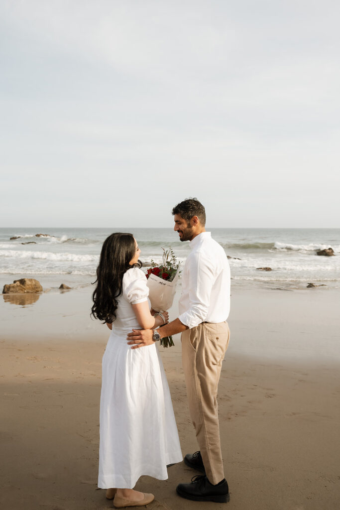 Shahbaj and Asstha’s Romantic Leo Carrillo State Beach Proposal