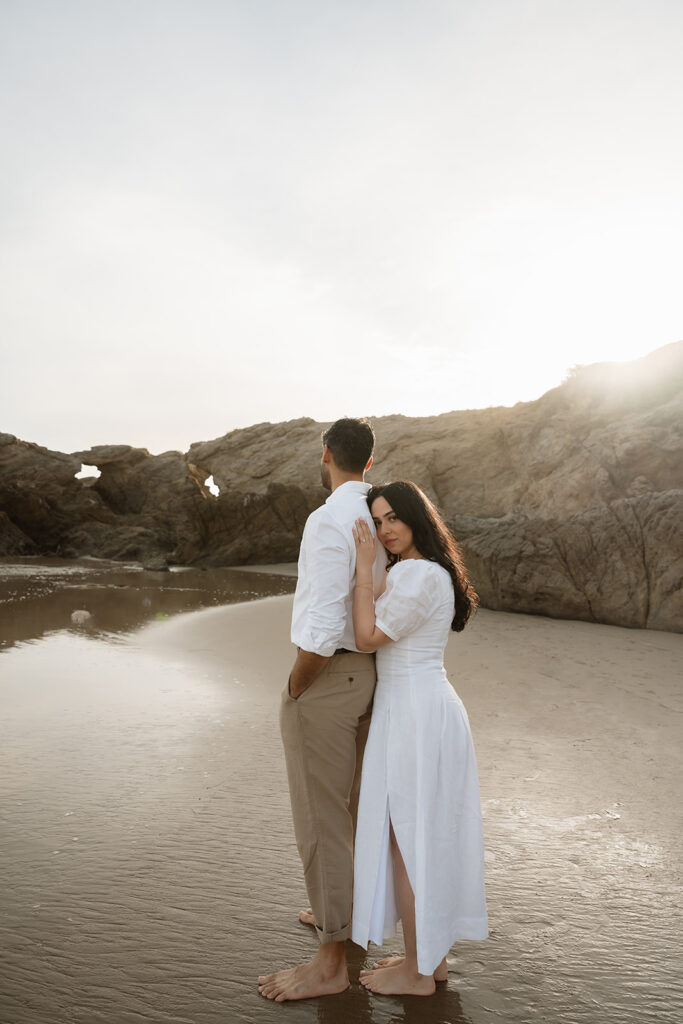 golden hour couple session in orange county