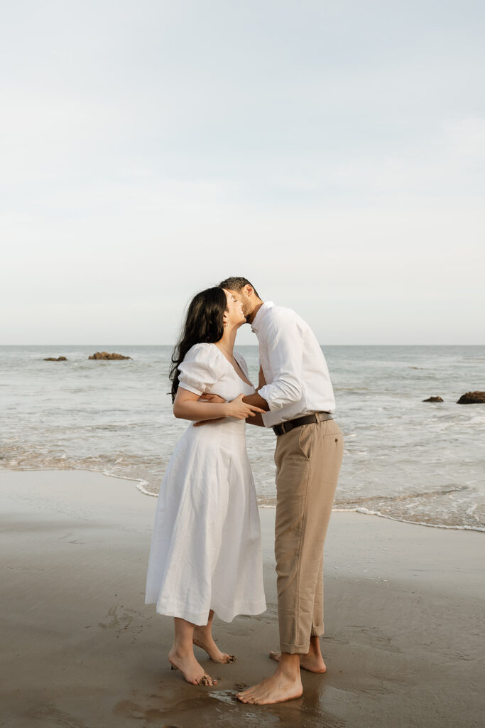 cute couple dancing during their photoshoot