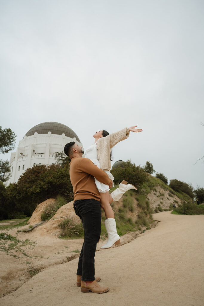 How to Make Your Griffith Observatory Engagement Session Feel Totally You