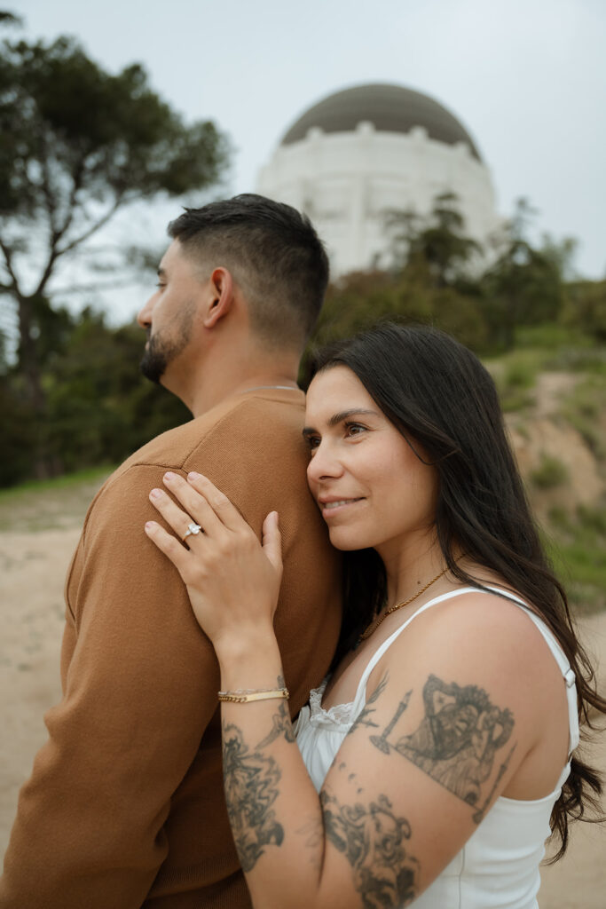 outdoor engagement photoshoot in LA