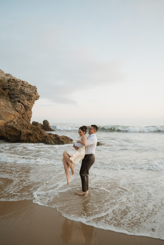 fun and playful beach photoshoot