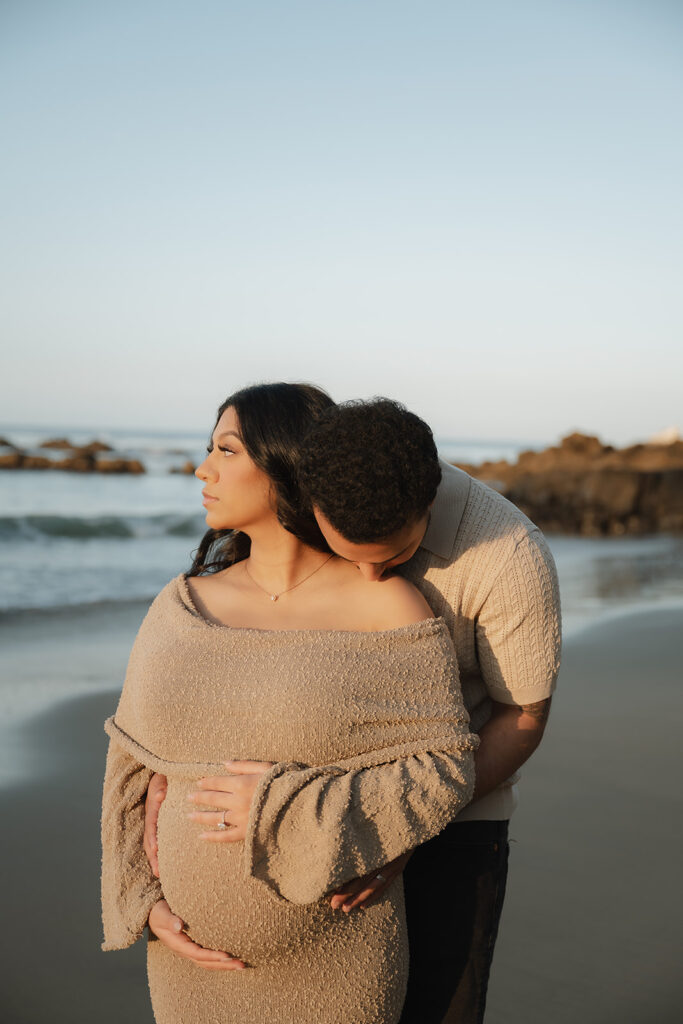 sunrise maternity session in california