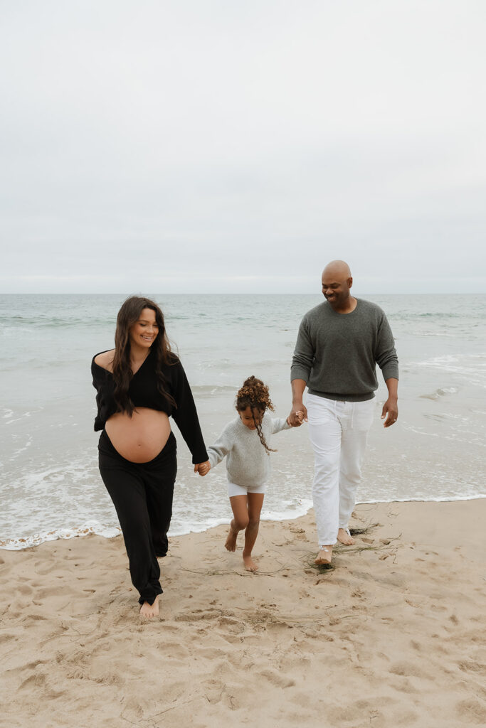 cute beach family session