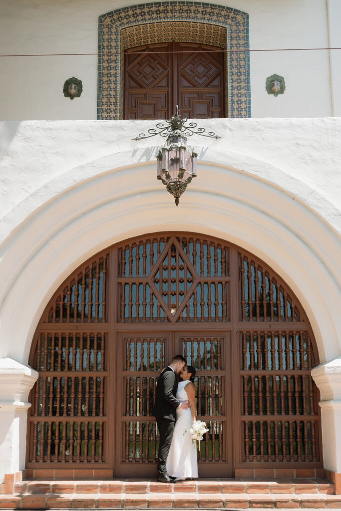 Dylan & Danica’s Romantic Santa Barbara Courthouse Elopement