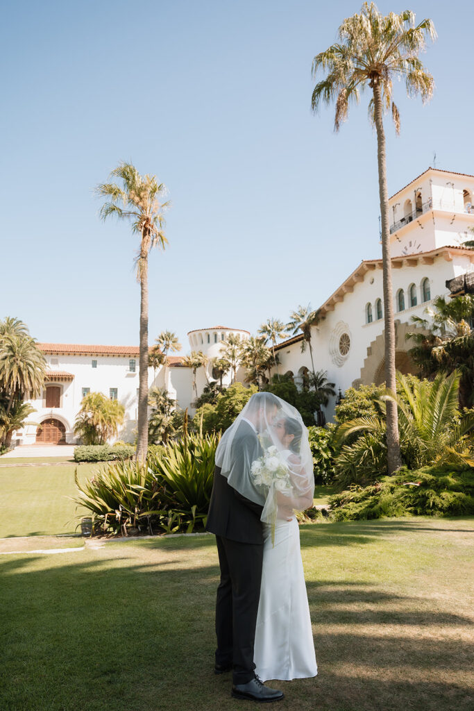golden hour bridal portraits