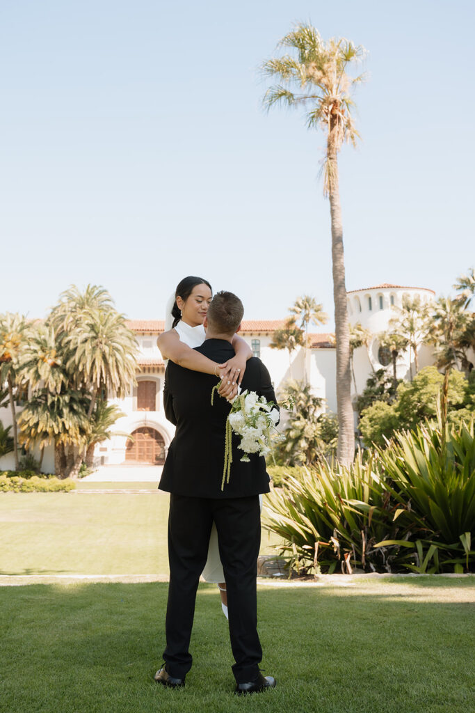 cute couple at their dream elopement