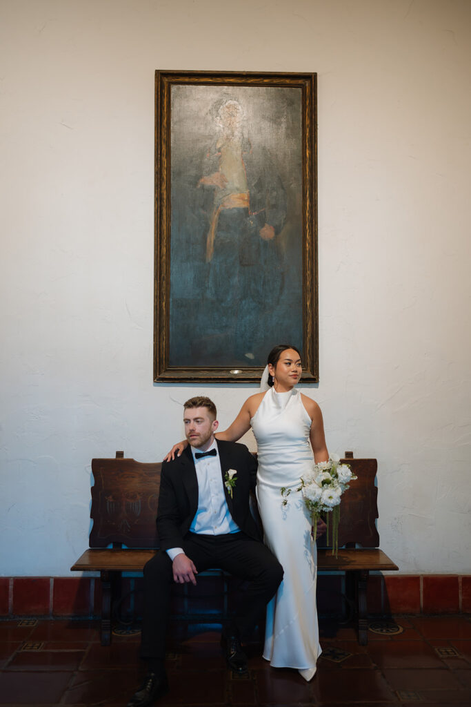 Dylan & Danica’s Romantic Santa Barbara Courthouse Elopement