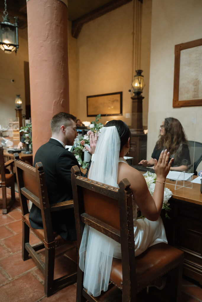 Dylan & Danica’s Romantic Santa Barbara Courthouse Elopement
