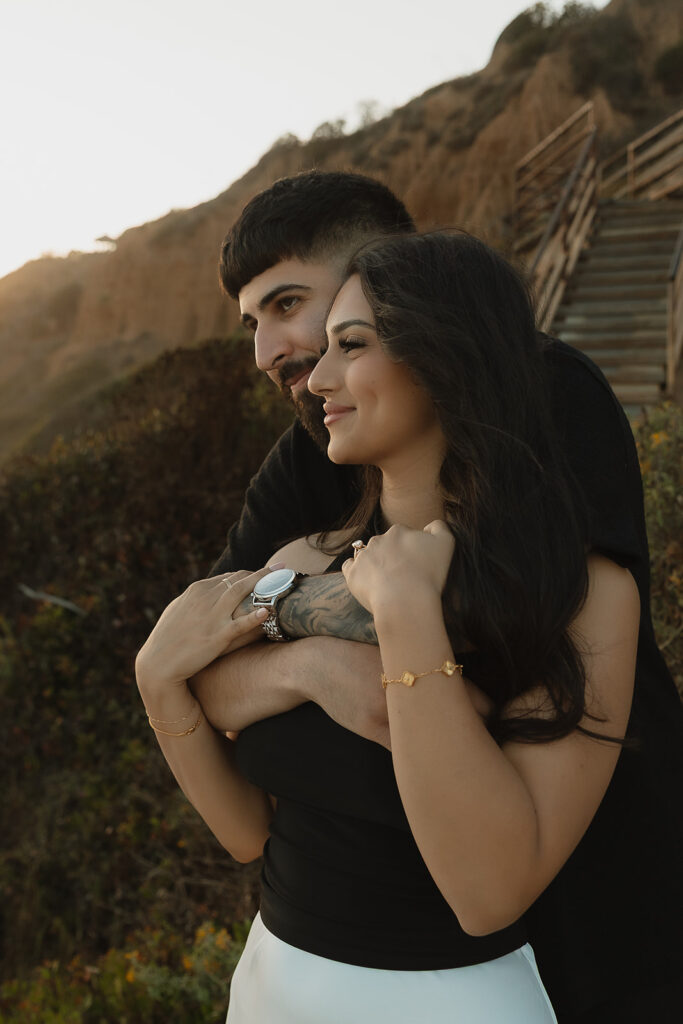 happy couple at their dream proposal