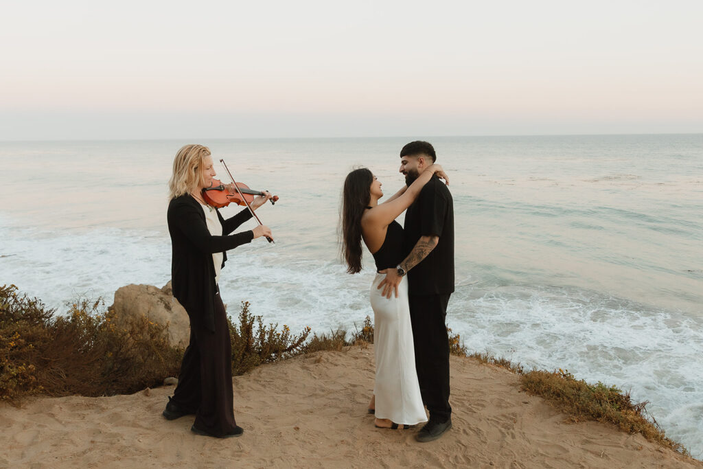 Parman & Simran’s Romantic Malibu Proposal with a Sunset Serenade