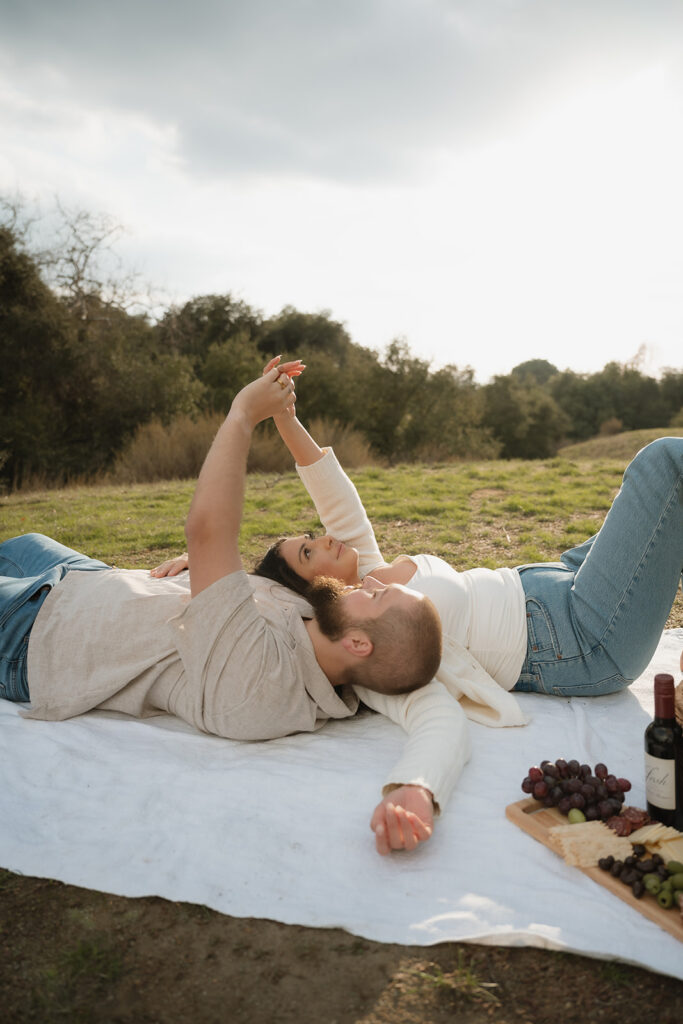 Brittany & Jared’s Relaxed Picnic Date Photoshoot in Chino Hills