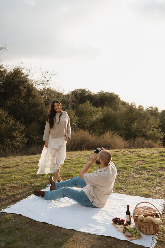 Couple dancing during their photoshoot